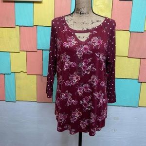 Light weight quarter length top